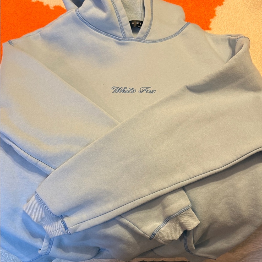 White Fox Boutique Light Blue Hoodie